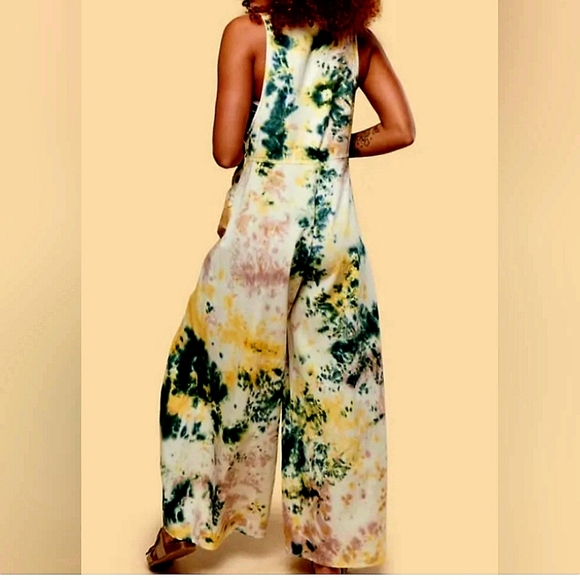 Earthbound Trading Co. Tie dye, flare leg jumper - Picture 2 of 8